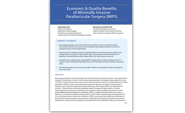 Economic & Quality Benefits of Minimally Invasive Parafascicular Surgery (MIPS)